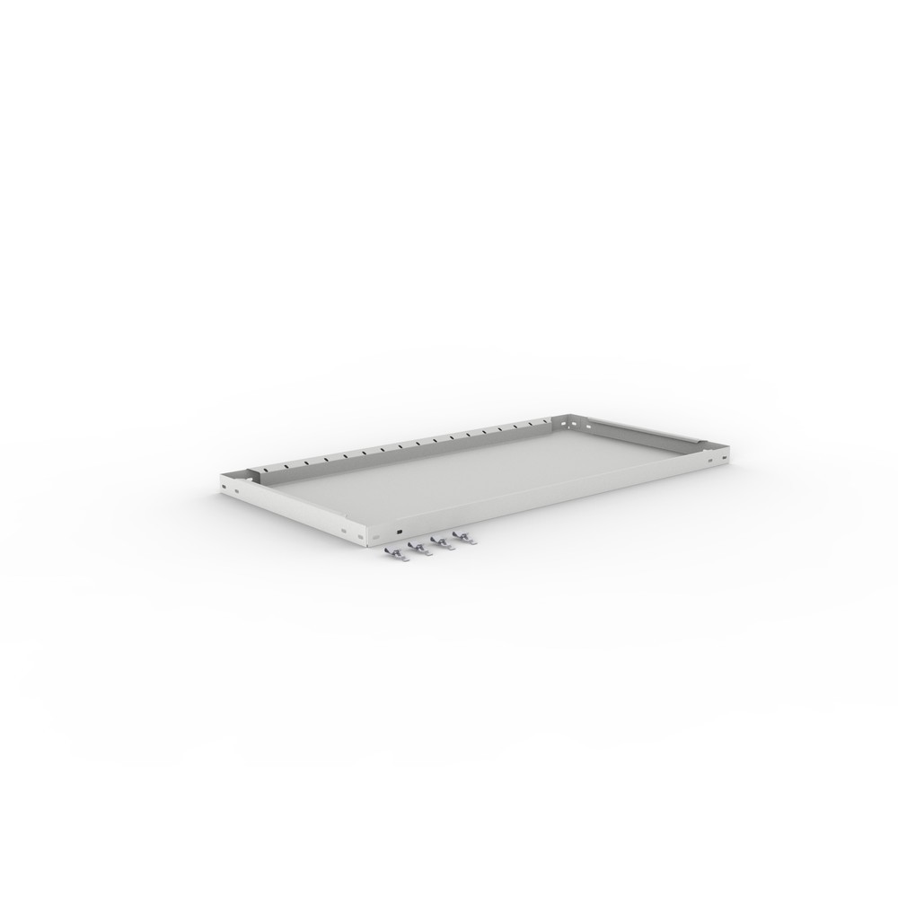 Produktabbildung Nr. 2: Tablette pour rayonnage à tablettes META système enfichable, FL, 150 kg, gris clair, l x P 1 000 x 500 mm