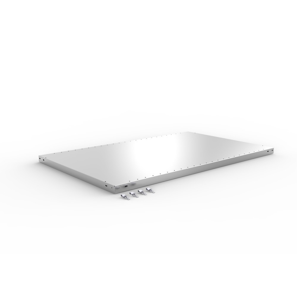 Illustration du produit: Tablette pour rayonnage à tablettes META système enfichable, charge par tablette 230 kg, galvanisé, l x P 1 300 x 800 mm