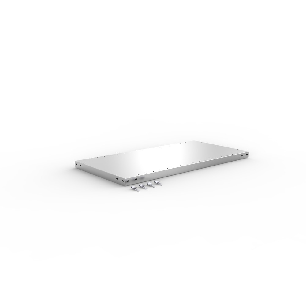 Illustration du produit: Tablette pour rayonnage à tablettes META système enfichable, charge par tablette 230 kg, galvanisé, l x P 1 000 x 500 mm