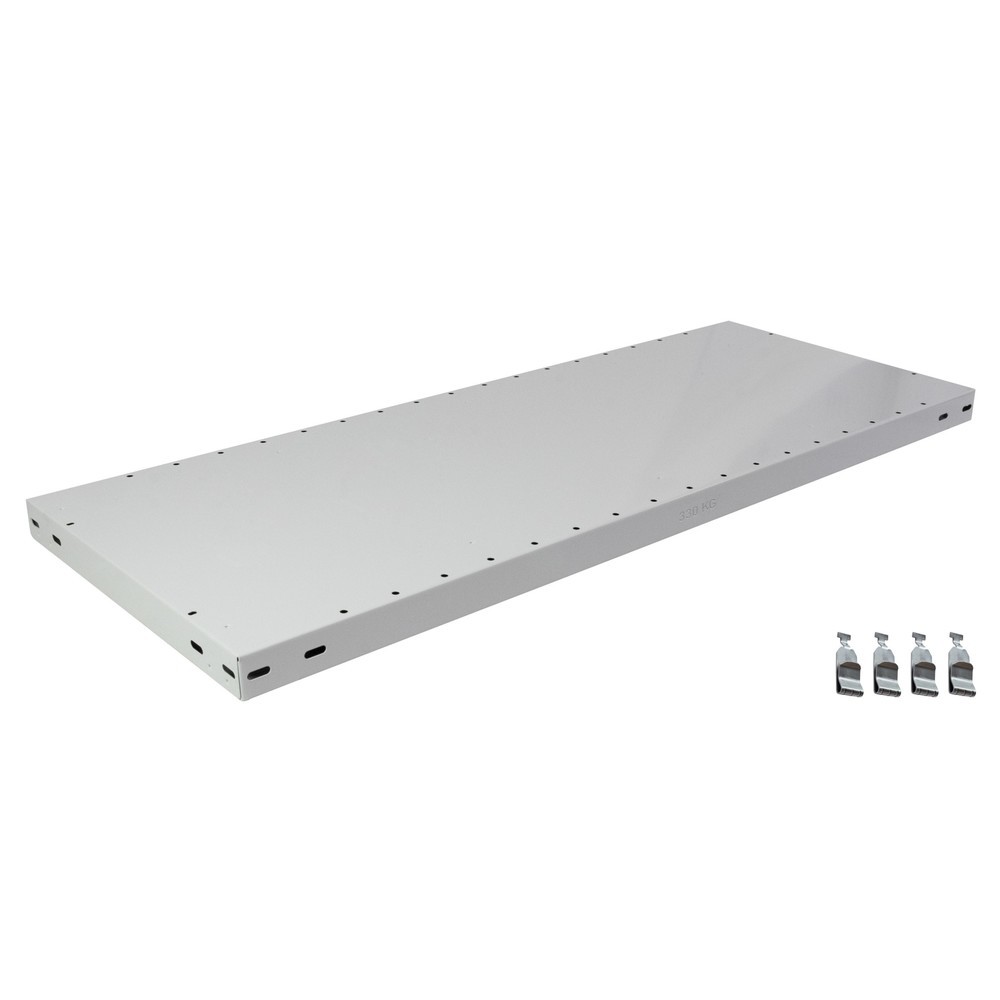Illustration du produit: Tablette MULTIplus330 pour rayonnage à tablettes SCHULTE, CT 330 kg, gris clair, l x P 1 000 x 300 mm