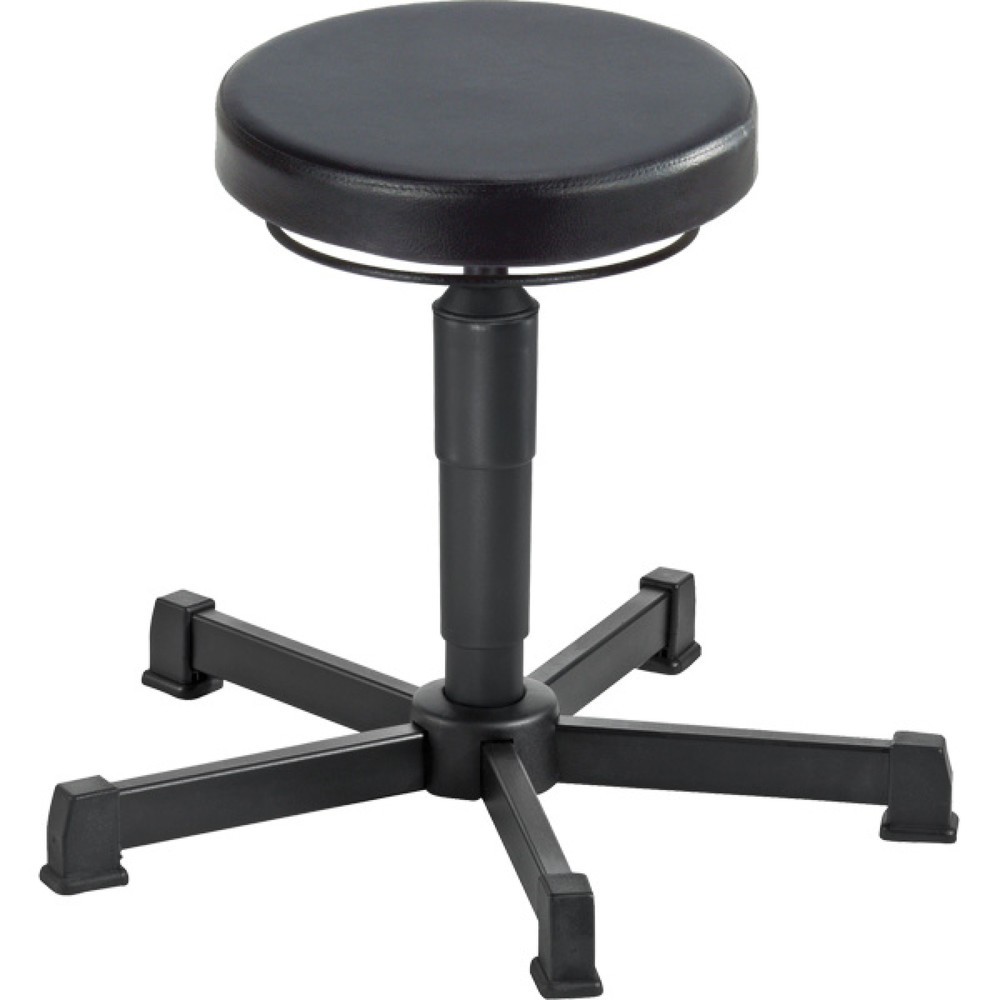 Illustration du produit: Tabouret Allround, assise en PU, hauteur d’assise 360-490 mm, base acier, patins