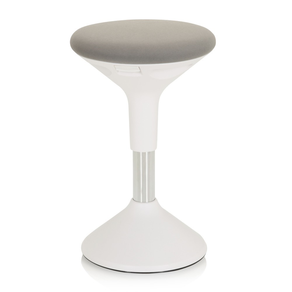 Produktabbildung Nr. 3: Tabouret assis-debout / siège assis-debout hjh OFFICE BALANCE SIT II W tissu, blanc/gris