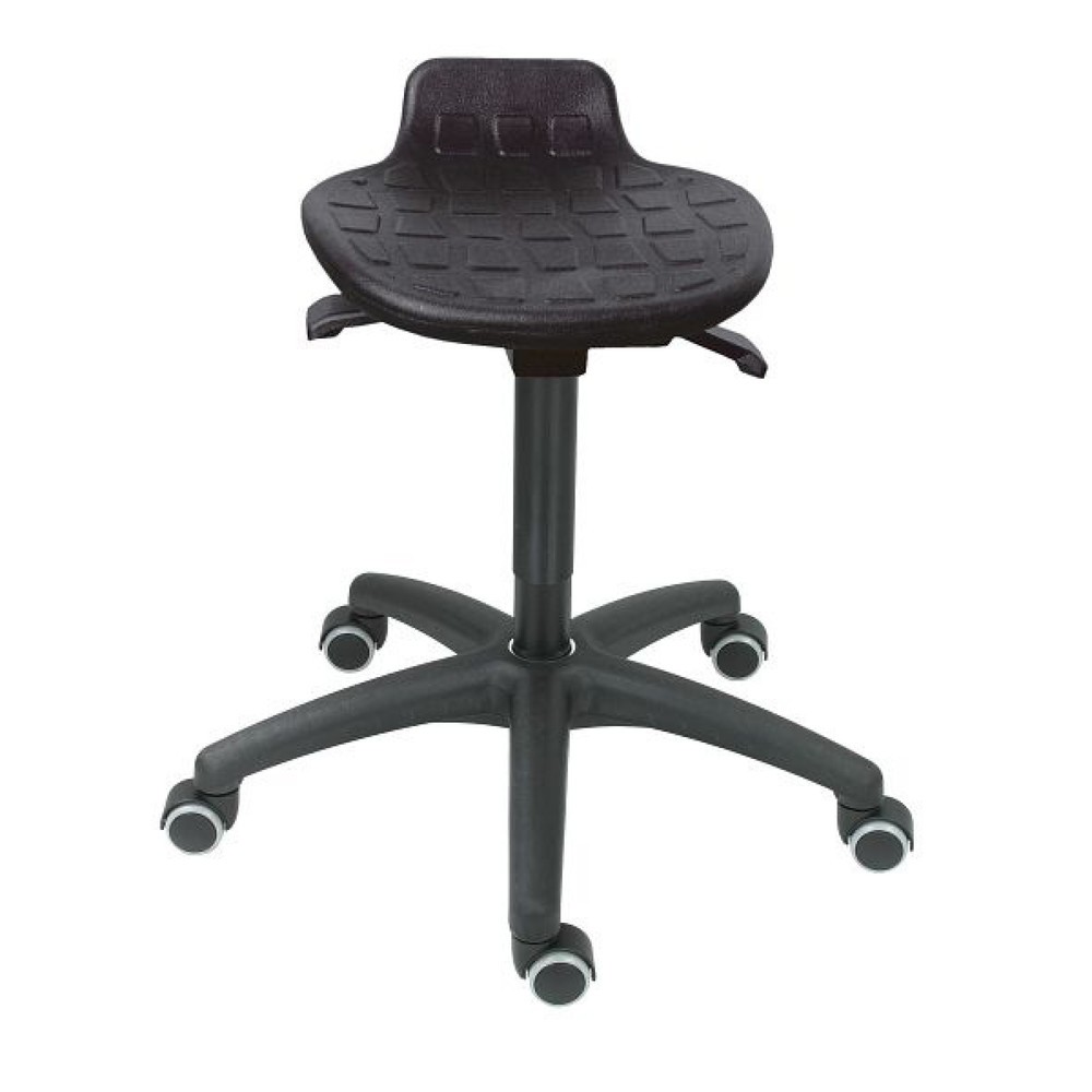 Produktabbildung Nr. 1: Tabouret HEMMDAL Confort, assise en PU, hauteur d’assise 430-560 mm, base plastique, roulettes