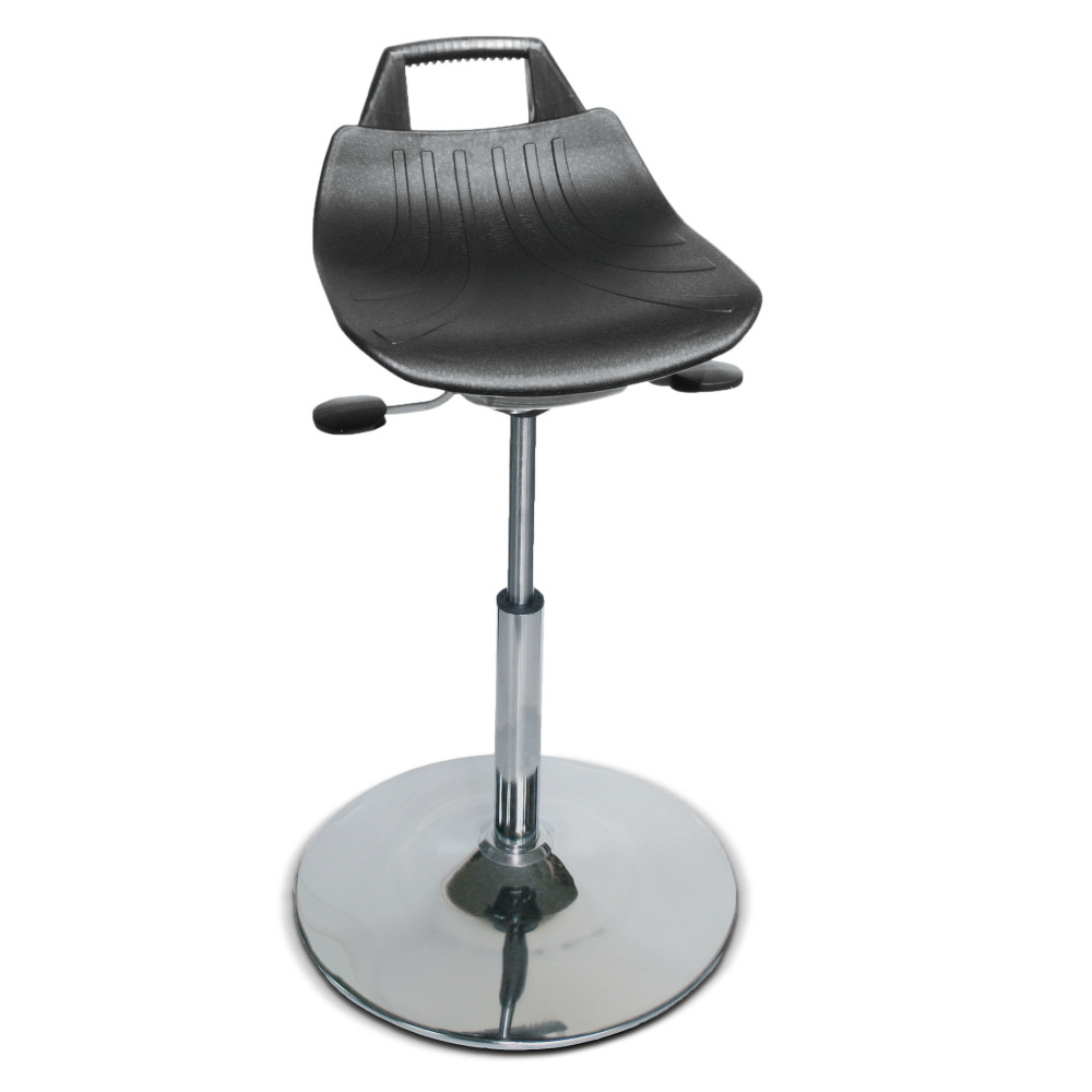 Illustration du produit: Tabouret HEMMDAL Premium, assise en PP, hauteur d’assise 560-820 mm, pied avec base arrondie
