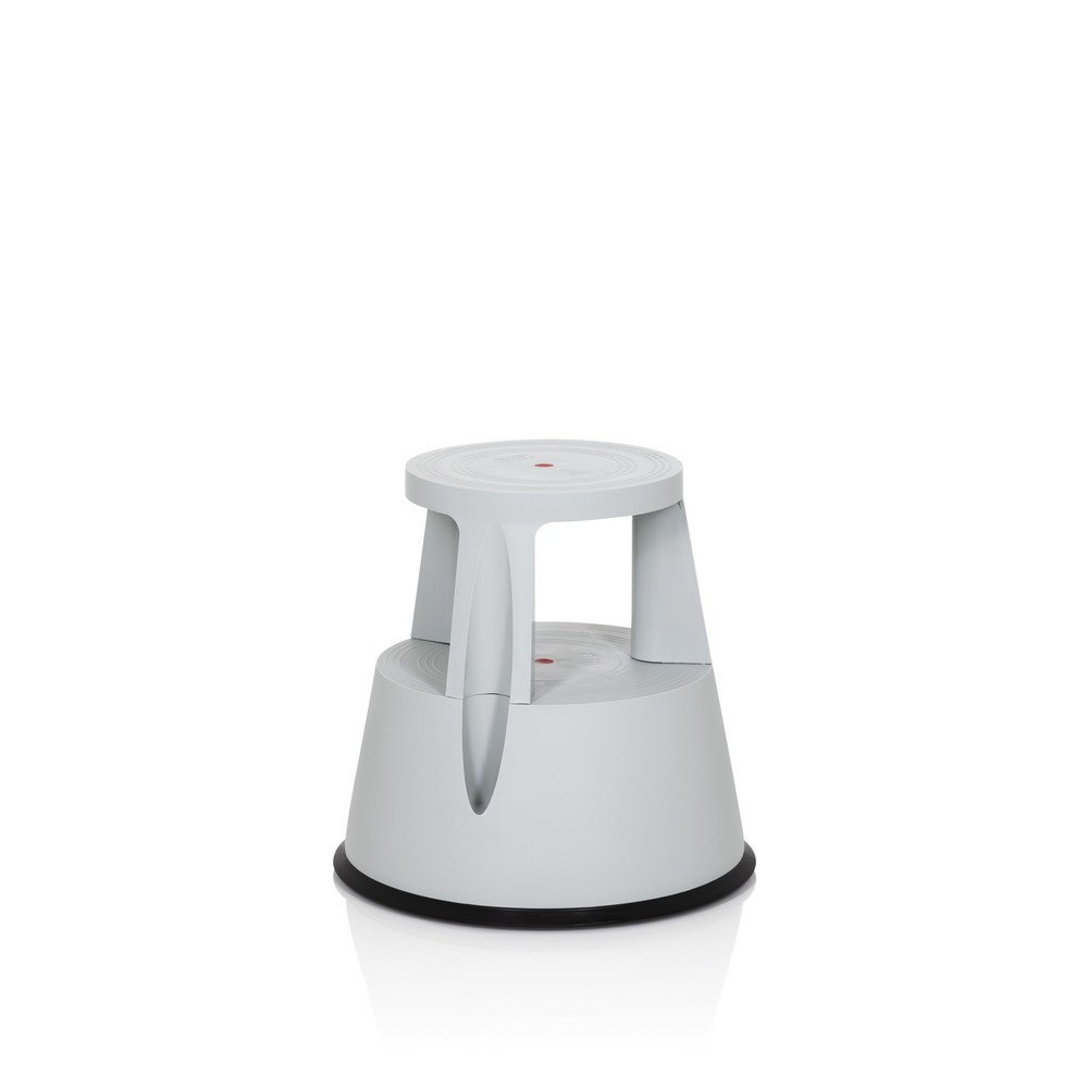 Produktabbildung Nr. 2: Tabouret marchepied / tabouret à roulettes hjh OFFICE TIO-M I plastique, gris clair