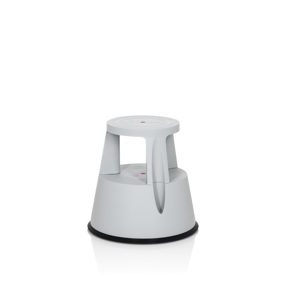 Produktabbildung Nr. 3: Tabouret marchepied / tabouret à roulettes hjh OFFICE TIO-M I plastique, gris clair