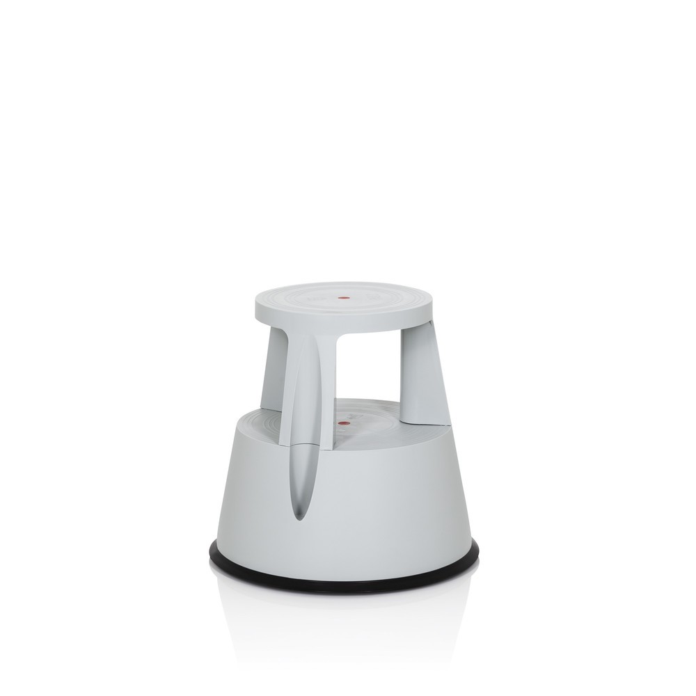 Produktabbildung Nr. 8: Tabouret marchepied / tabouret à roulettes hjh OFFICE TIO-M I plastique, gris clair