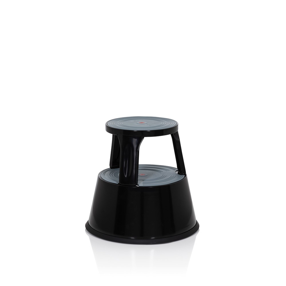 Produktabbildung Nr. 2: Tabouret marchepied / tabouret à roulettes hjh OFFICE TIO-M II métal, plastique, noir