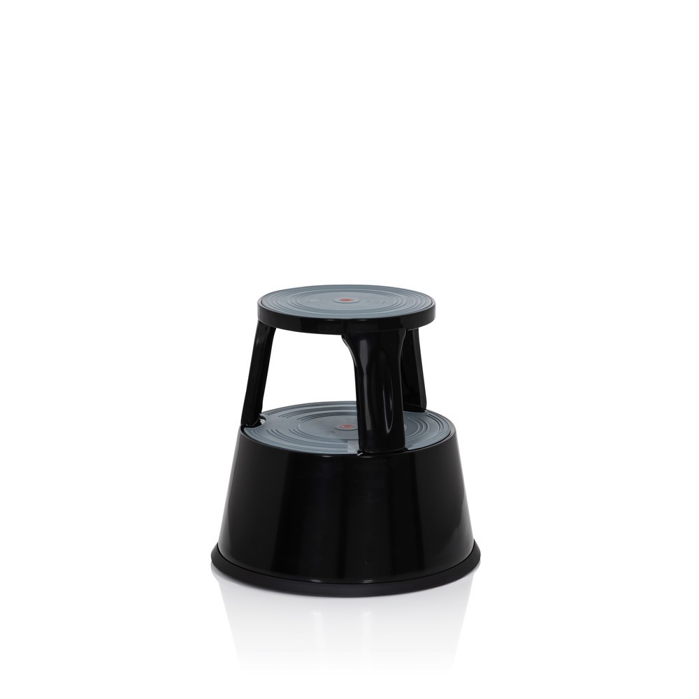 Produktabbildung Nr. 3: Tabouret marchepied / tabouret à roulettes hjh OFFICE TIO-M II métal, plastique, noir