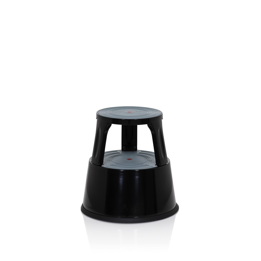 Produktabbildung Nr. 4: Tabouret marchepied / tabouret à roulettes hjh OFFICE TIO-M II métal, plastique, noir