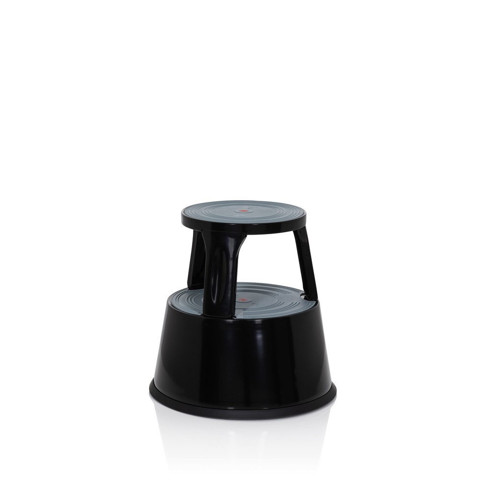 Produktabbildung Nr. 5: Tabouret marchepied / tabouret à roulettes hjh OFFICE TIO-M II métal, plastique, noir