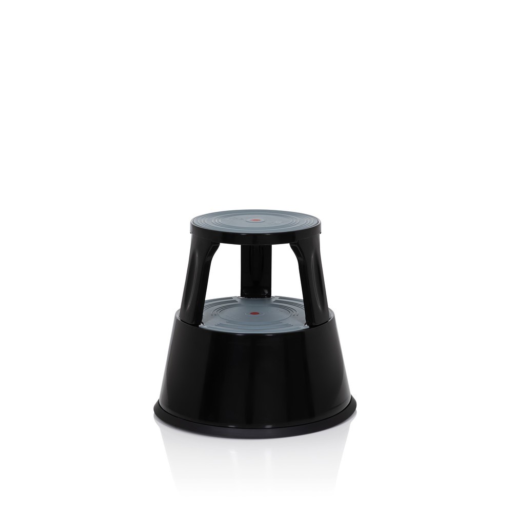 Produktabbildung Nr. 7: Tabouret marchepied / tabouret à roulettes hjh OFFICE TIO-M II métal, plastique, noir