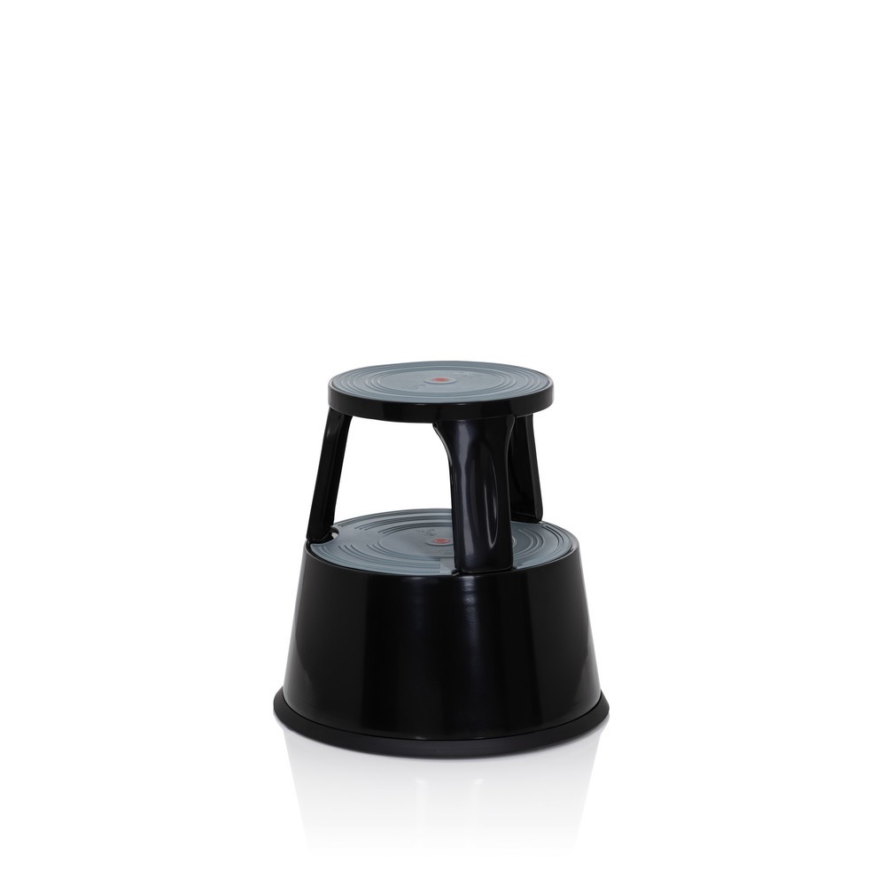 Produktabbildung Nr. 9: Tabouret marchepied / tabouret à roulettes hjh OFFICE TIO-M II métal, plastique, noir