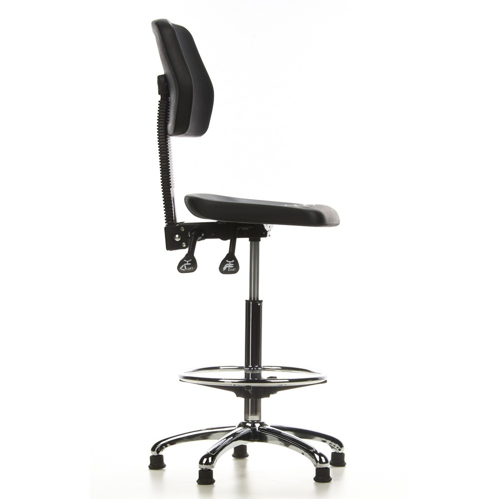 Produktabbildung Nr. 3: Tabouret / tabouret pivotant hjh OFFICE TOP WORK 11 mousse rigide, noir