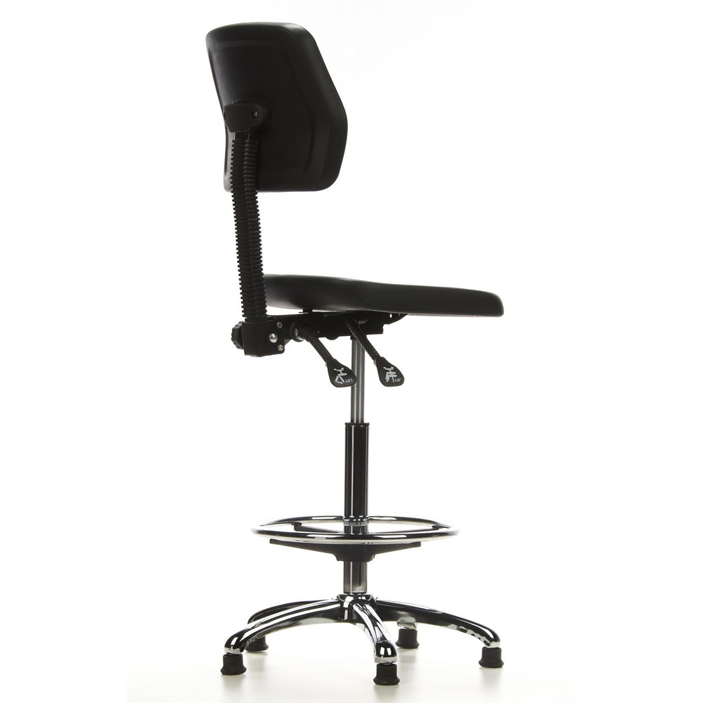 Produktabbildung Nr. 4: Tabouret / tabouret pivotant hjh OFFICE TOP WORK 11 mousse rigide, noir