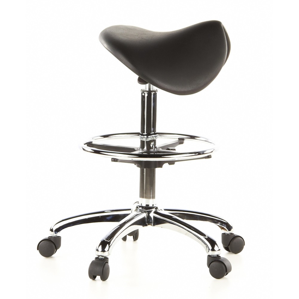 Produktabbildung Nr. 3: Tabouret / tabouret pivotant hjh OFFICE TOP WORK 13 mousse rigide, noir