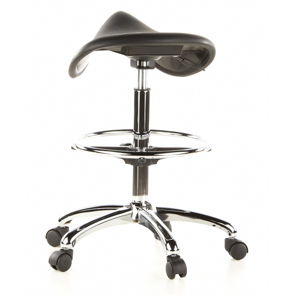 Produktabbildung Nr. 6: Tabouret / tabouret pivotant hjh OFFICE TOP WORK 13 mousse rigide, noir