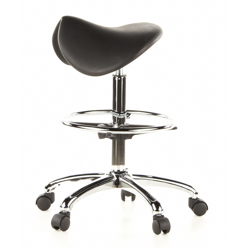 Produktabbildung Nr. 8: Tabouret / tabouret pivotant hjh OFFICE TOP WORK 13 mousse rigide, noir