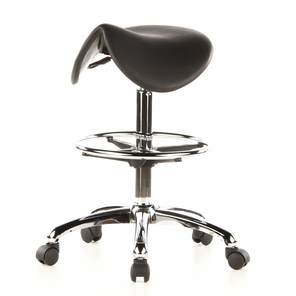 Produktabbildung Nr. 9: Tabouret / tabouret pivotant hjh OFFICE TOP WORK 13 mousse rigide, noir