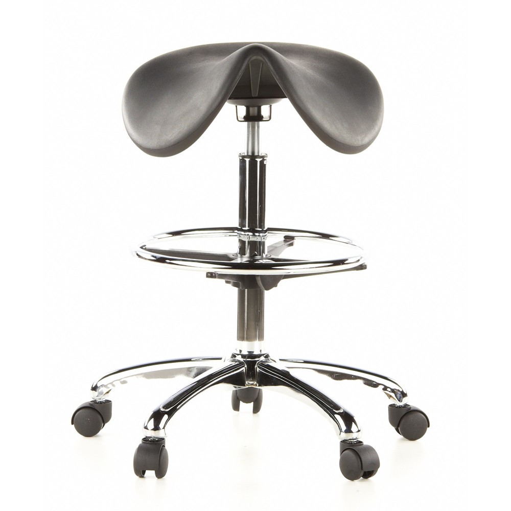 Illustration du produit: Tabouret / tabouret pivotant hjh OFFICE TOP WORK 13 mousse rigide, noir