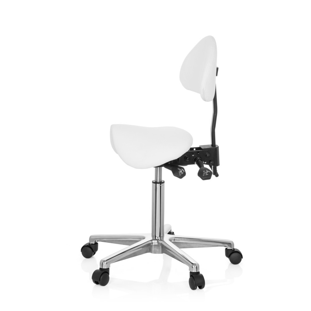 Produktabbildung Nr. 8: Tabouret / tabouret pivotant hjh OFFICE TOP WORK 20 similicuir, blanc