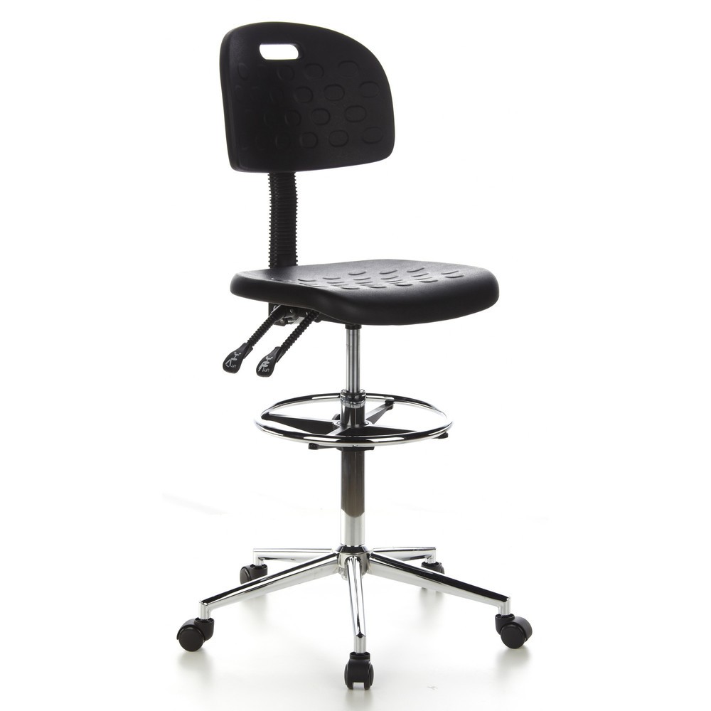 Produktabbildung Nr. 2: Tabouret / tabouret pivotant hjh OFFICE TOP WORK 23 similicuir, noir