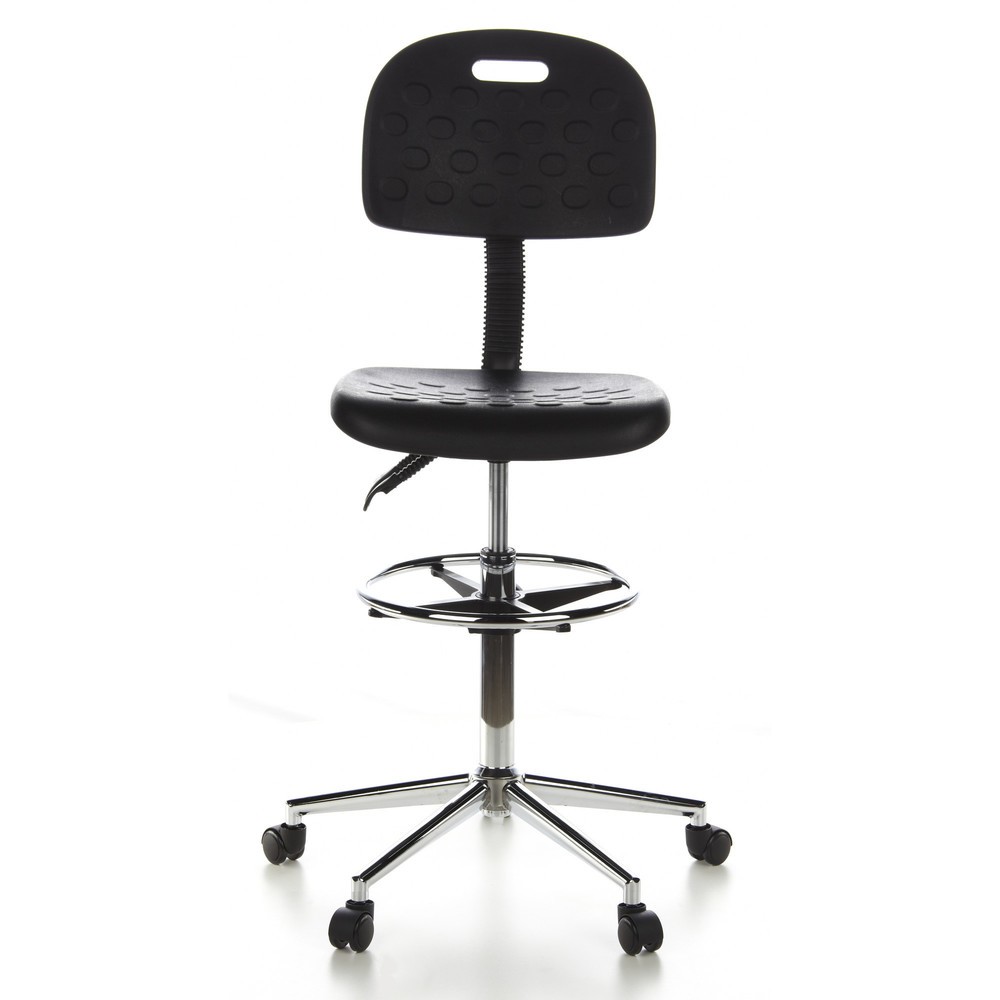 Illustration du produit: Tabouret / tabouret pivotant hjh OFFICE TOP WORK 23 similicuir, noir
