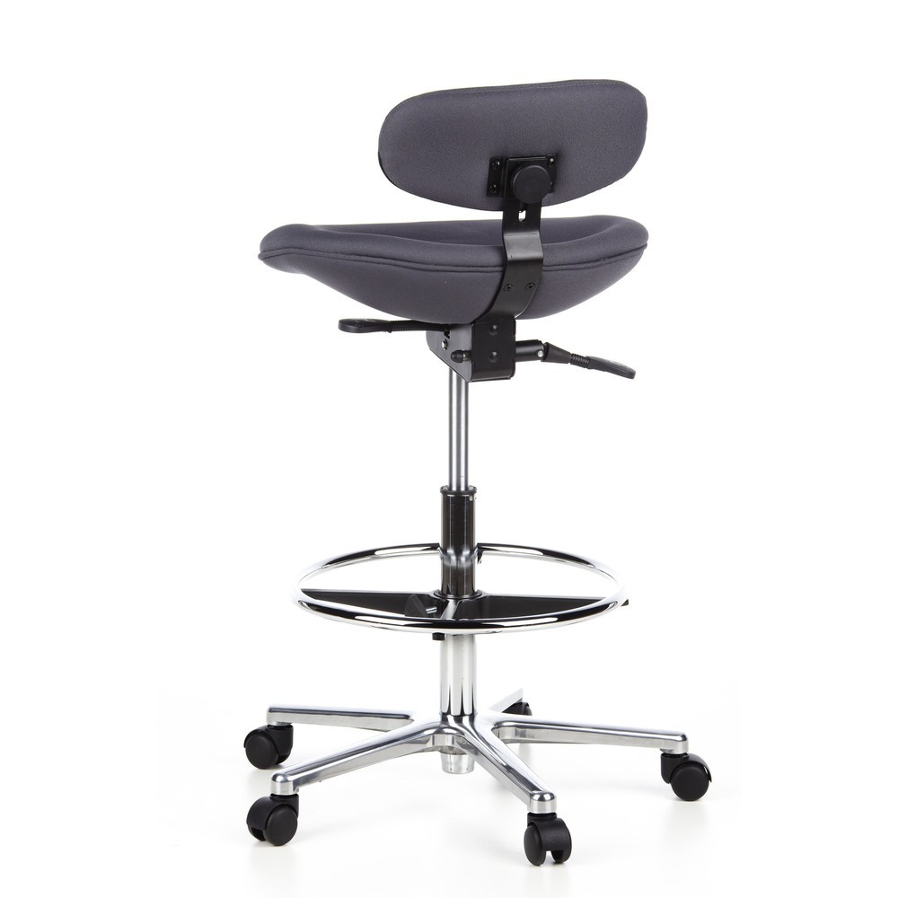 Produktabbildung Nr. 6: Tabouret / tabouret pivotant hjh OFFICE WORK MF tissu, anthracite