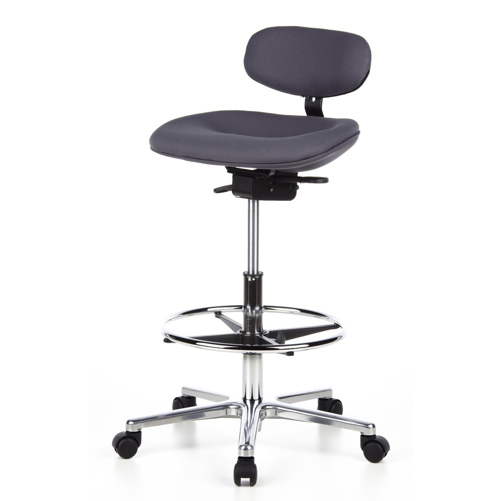 Produktabbildung Nr. 9: Tabouret / tabouret pivotant hjh OFFICE WORK MF tissu, anthracite