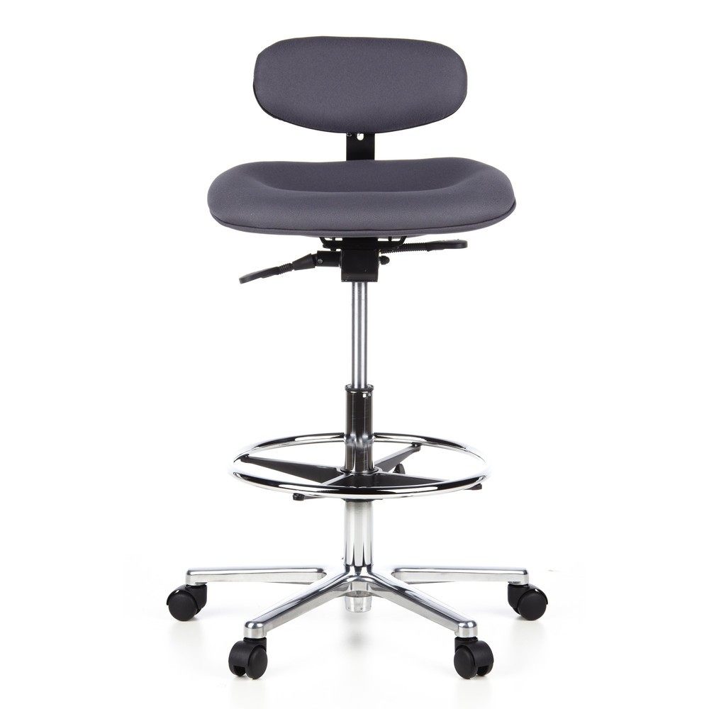 Produktabbildung Nr. 1: Tabouret / tabouret pivotant hjh OFFICE WORK MF tissu, anthracite