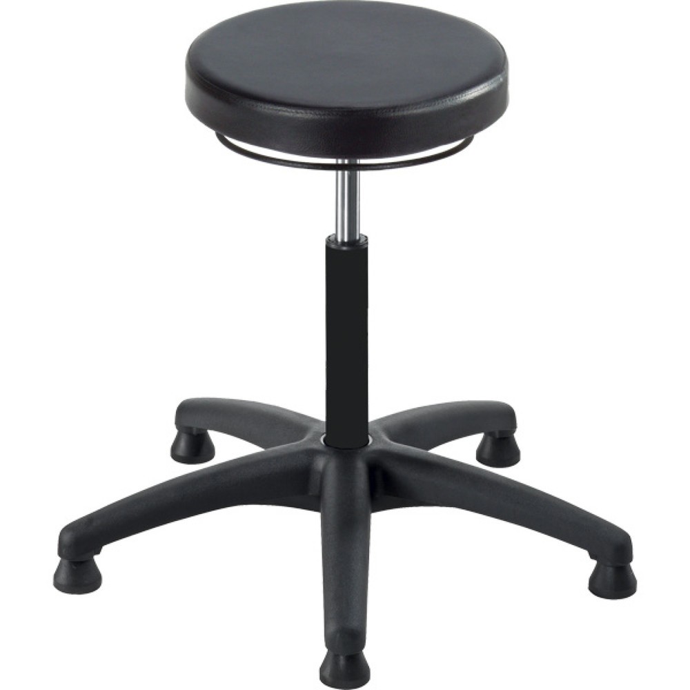 Illustration du produit: Tabouret Universal Plus, assise en PU, hauteur d’assise 400-530 mm, base plastique, patins