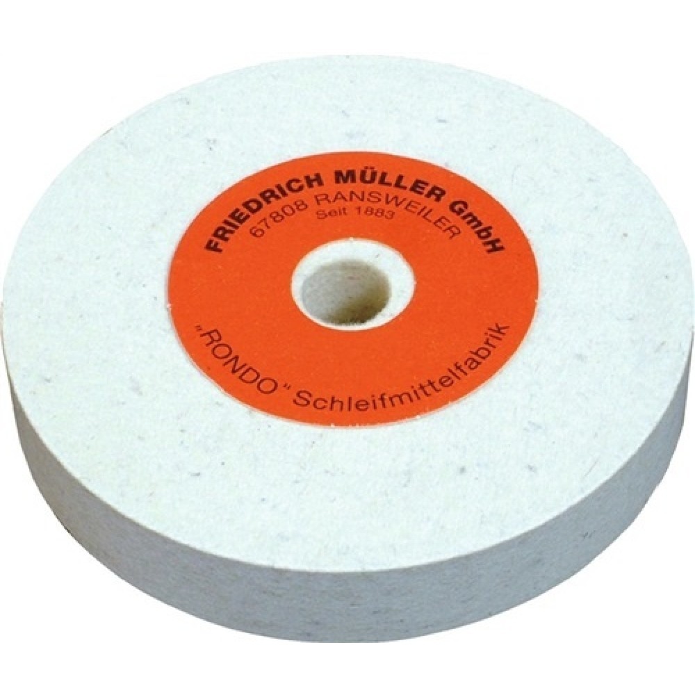 Illustration du produit: Disque de polissage en feutre D.125xB20x20 mm feutre de laine MÜLLER