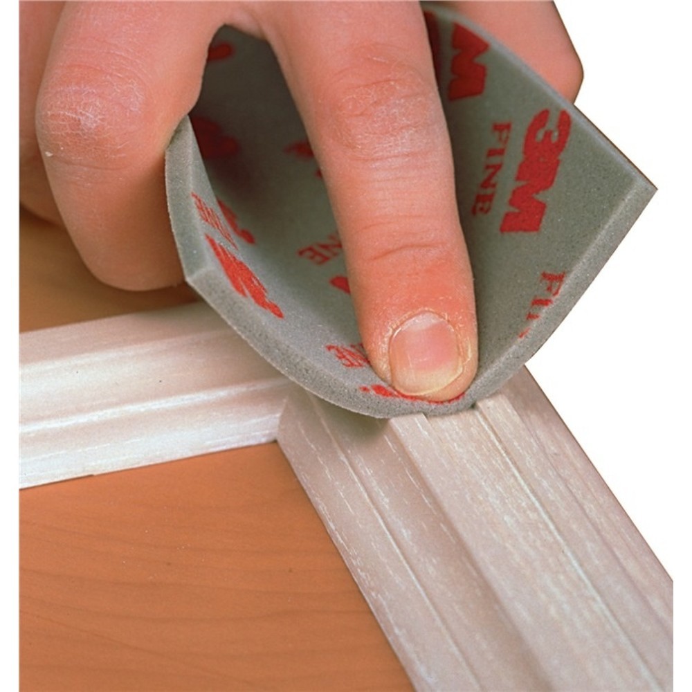 Illustration du produit: Éponge abrasive Soft Pad L140xl115 mm ultra fine 3M