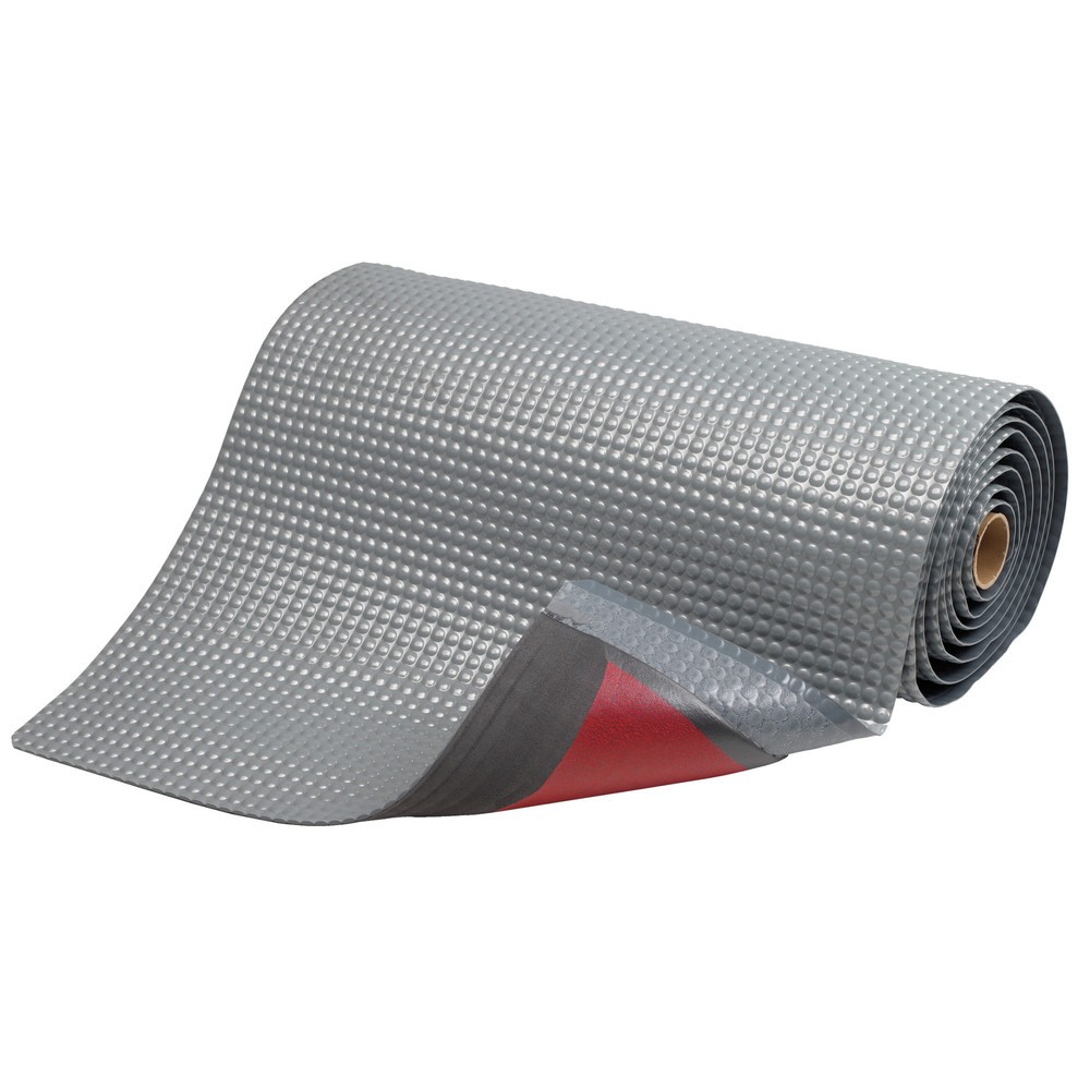 Illustration du produit: Tapis anti-fatigue en PVC, face arrière en vinyle microcellulaire, l x P 600 x 910 mm, gris