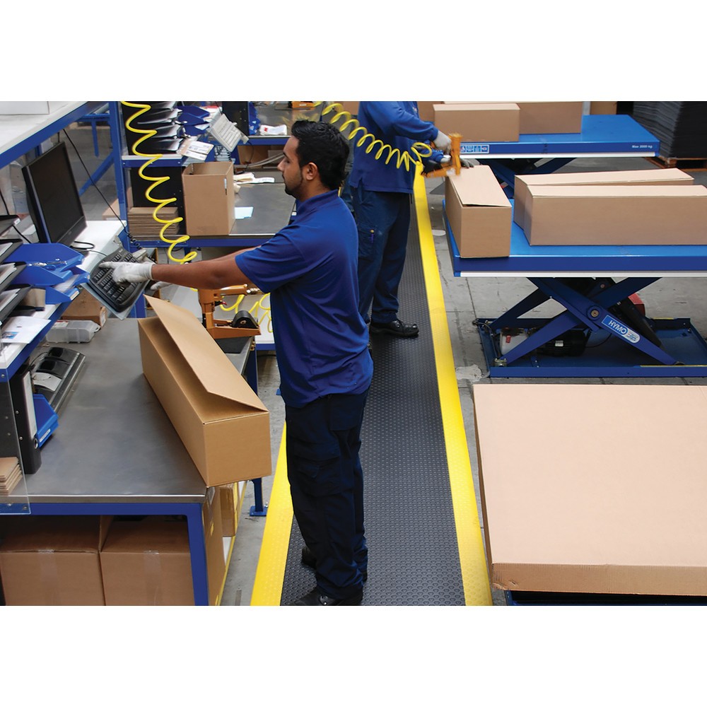 Produktabbildung Nr. 2: Tapis anti-fatigue, PVC/mousse de vinyle, à picots, mct x 910 mm, gris