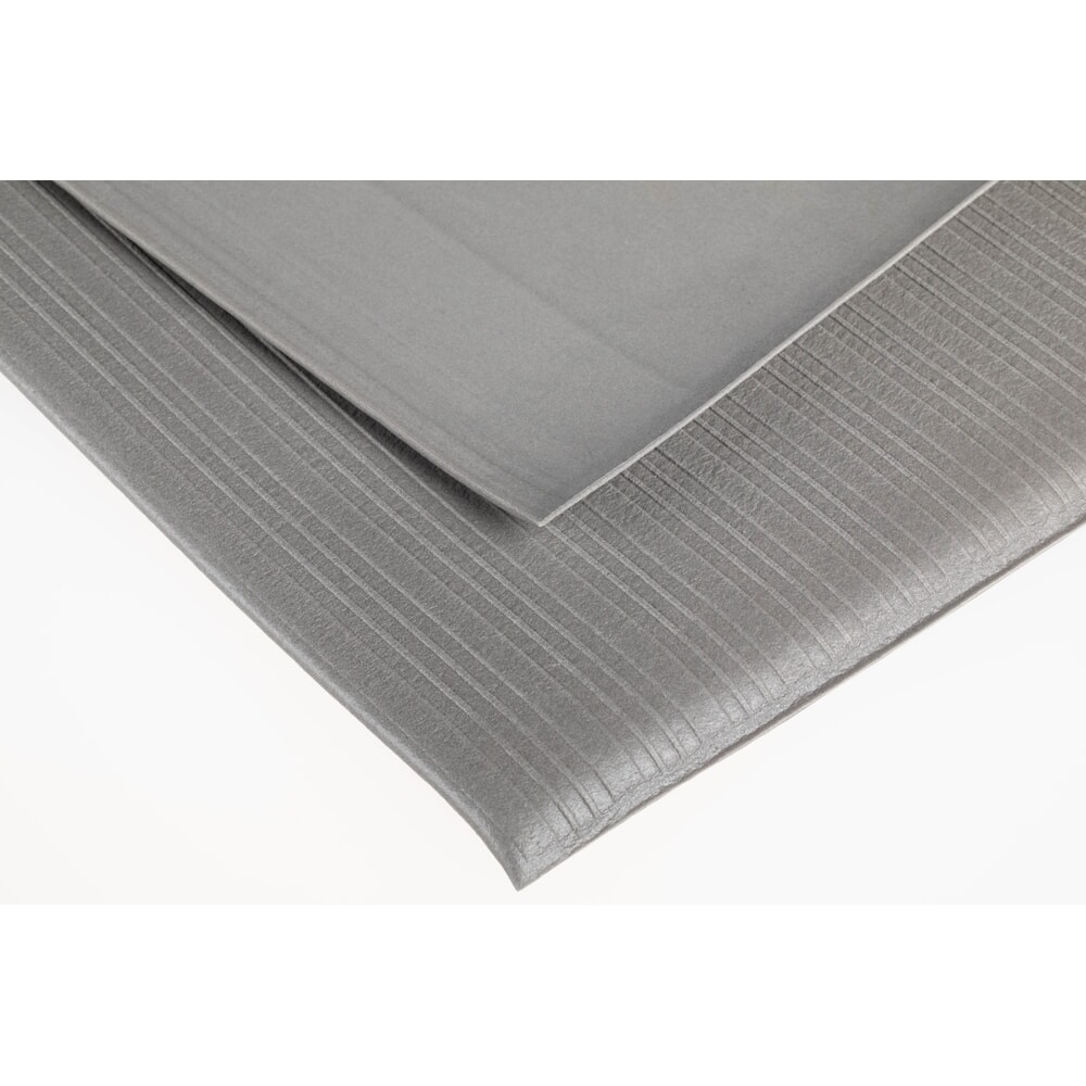 N° de l'image du produit 1 : Tapis anti-fatigue en vinyle, rainuré, rouleau, l x P 18,3 x 910 mm