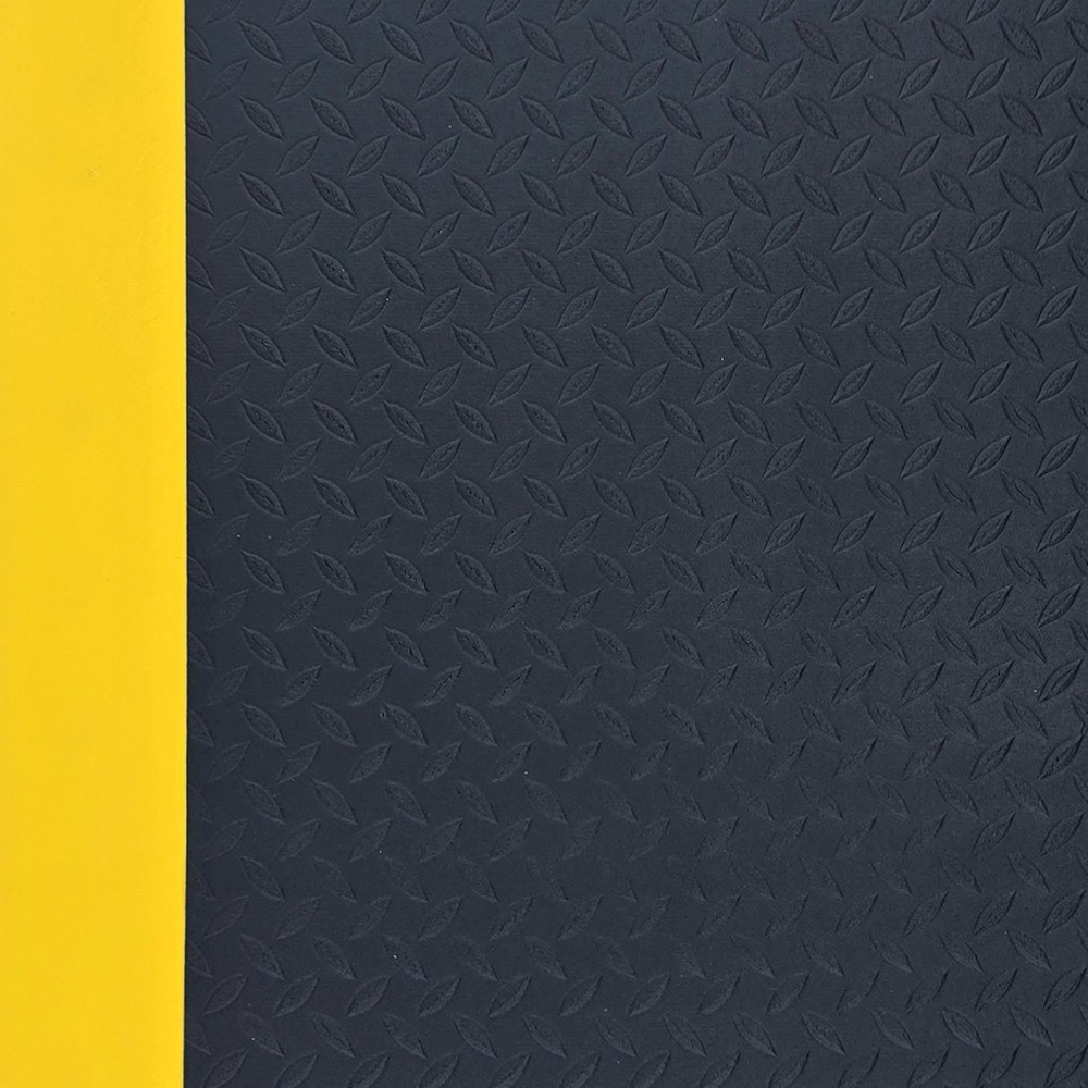 Produktabbildung Nr. 2: Steinbock® Anti-Ermüdungsmatte ErgoSoft, Rautenmuster, 2-lagig, BxL 600 x 1.000 mm, schwarz/gelb