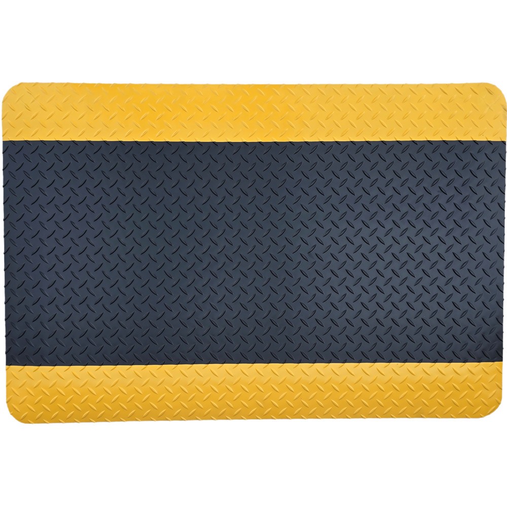 Produktabbildung Nr. 2: Tapis anti-fatigue ErgoSoft Strong Steinbock®, sculptures en losange, double épaisseur, l x L 600 x 1 000 mm, noir/jaune