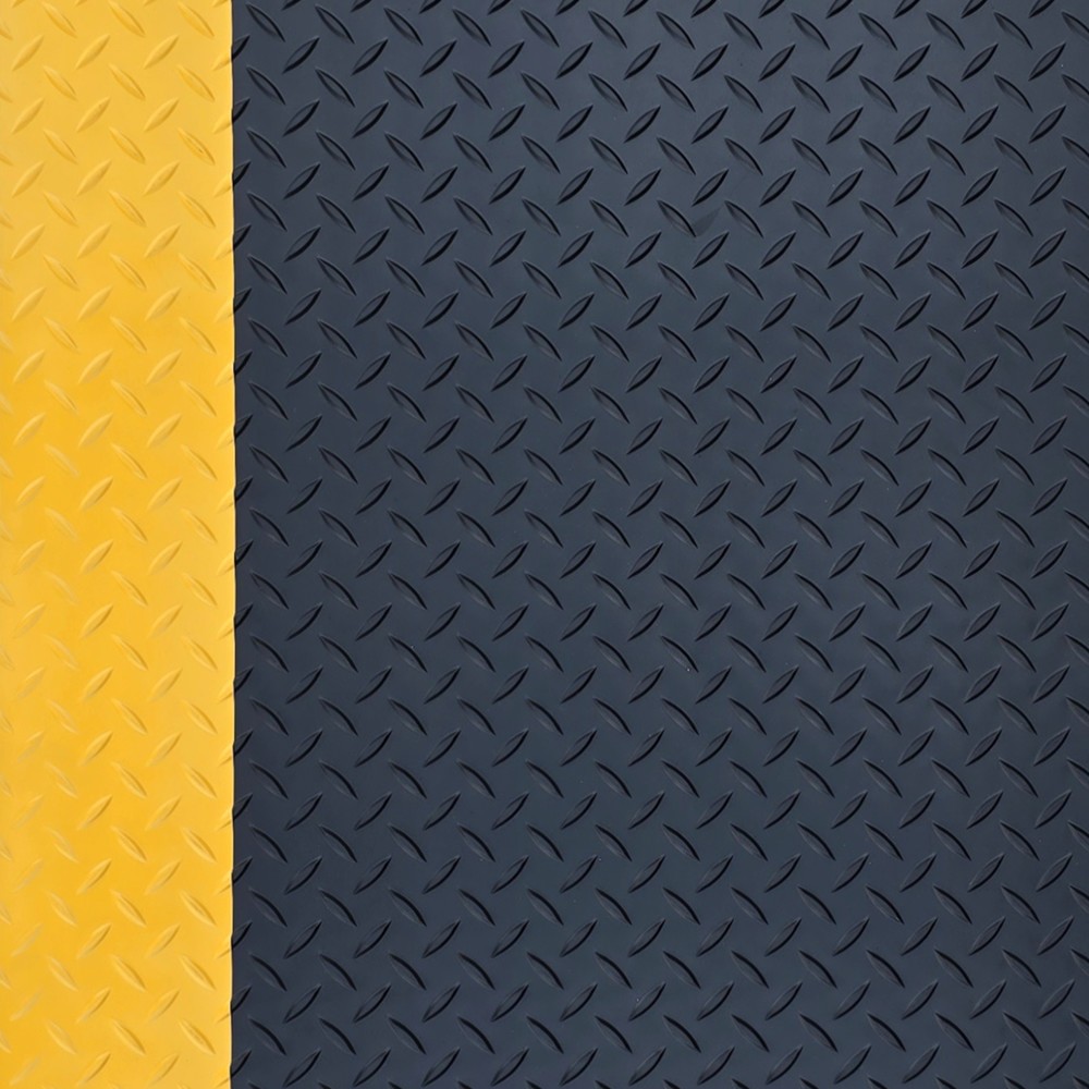 Produktabbildung Nr. 3: Tapis anti-fatigue ErgoSoft Strong Steinbock®, sculptures en losange, double épaisseur, l x L 600 x 1 000 mm, noir/jaune