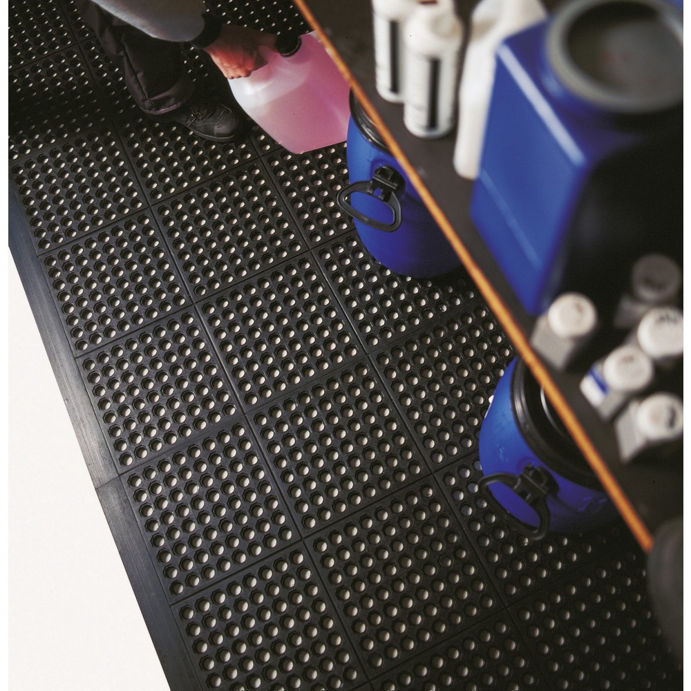 Produktabbildung Nr. 4: Tapis anti-fatigue YOGA OCTA OIL, 900 x 900 mm