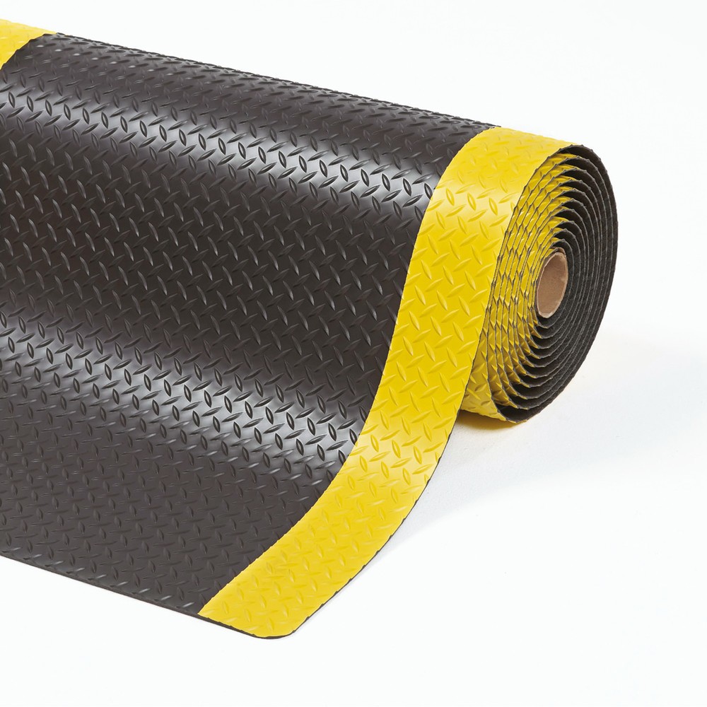 Illustration du produit: Tapis anti-fatigue pour l'industrie et l'artisanat, mct x 600 mm, noir/jaune