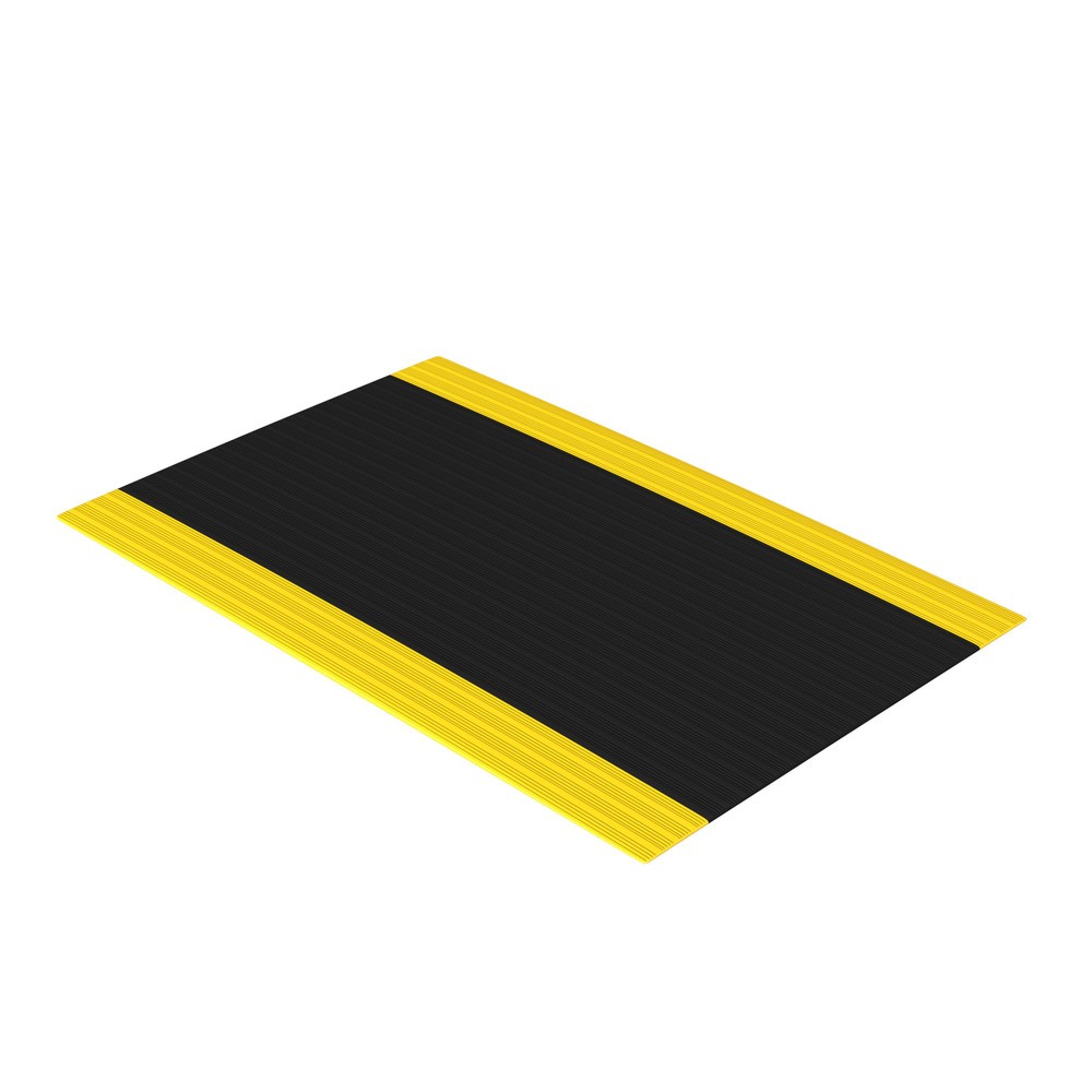 Produktabbildung Nr. 3: Tapis anti-fatigue Premium, mousse de vinyle, LxP 600 x 910 mm, noir/jaune