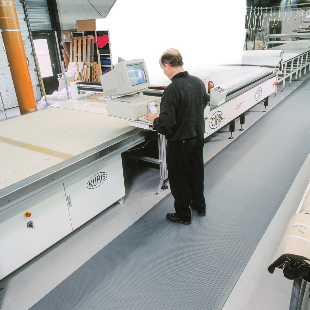 Produktabbildung Nr. 6: Tapis anti-fatigue Premium, mousse de vinyle, LxP 600 x 910 mm, noir/jaune