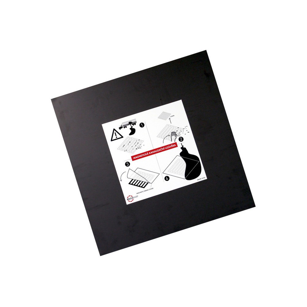 Illustration du produit: Tapis d'étanchéité magnétique réutilisable Protecteur de canal LxP 510 x 510 mm