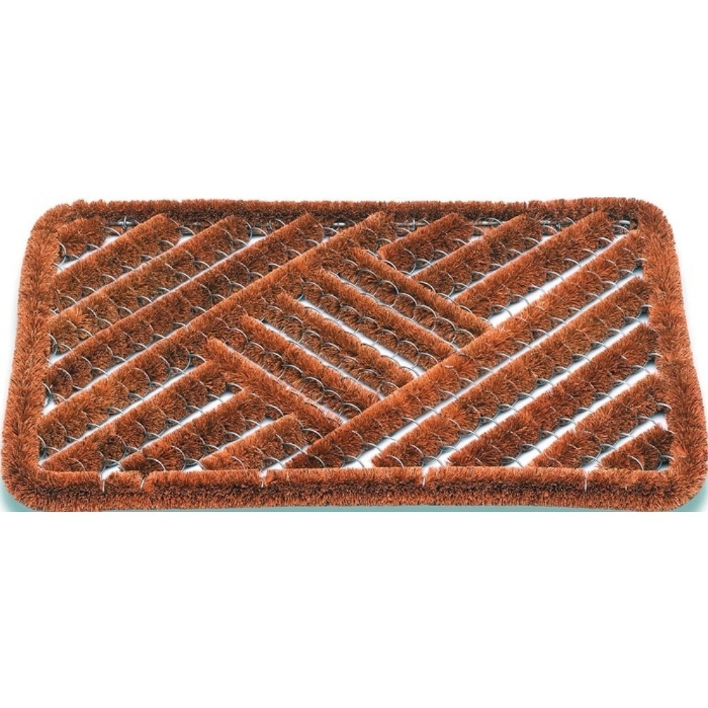 Illustration du produit: Paillasson brosses coco, L 390 x l 590 x E 30 mm, naturel coco/acier