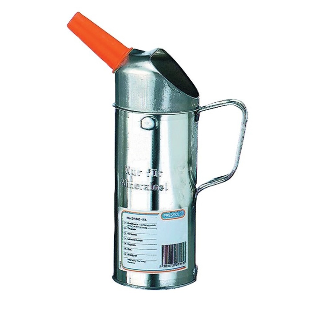 Illustration du produit: Gobelet gradué 1 l avec entonnoir de sortie en plastique tôle blanche PRESSOL