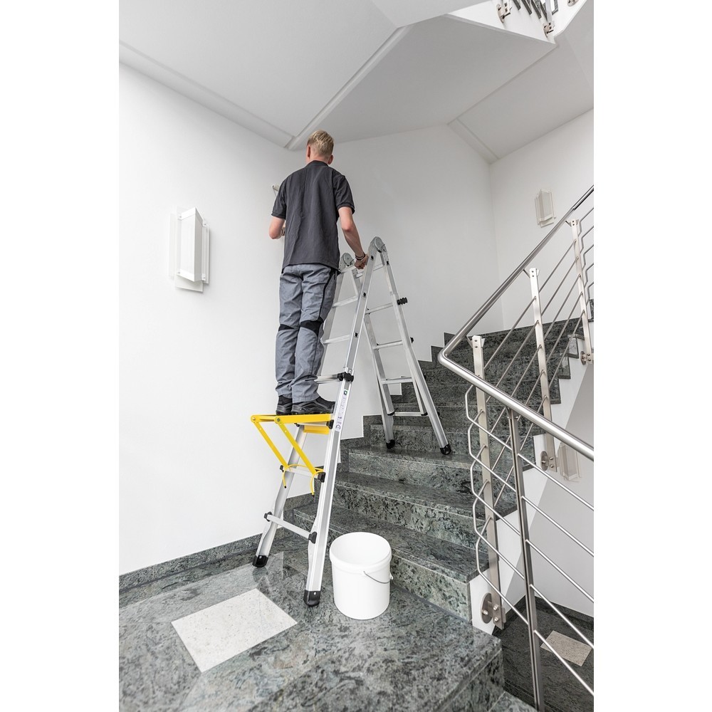 Produktabbildung Nr. 2: Teleskopleiter 4-teilig ohne Traverse 4x3 Sprossen