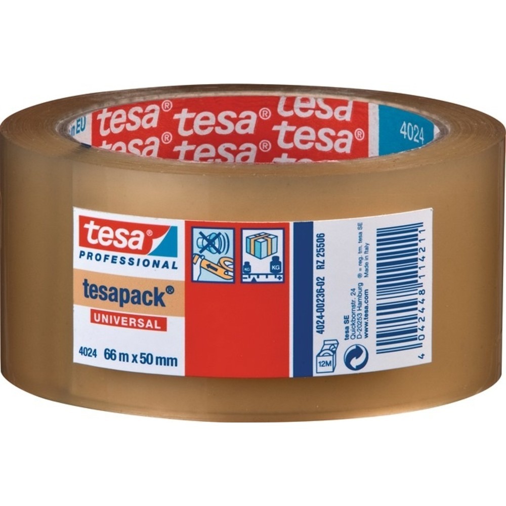 Illustration du produit: tesa® Ruban adhésif d'emballage PP tesa® pack® 4024, longueur 66 m largeur 50 mm, incolore, rouleau