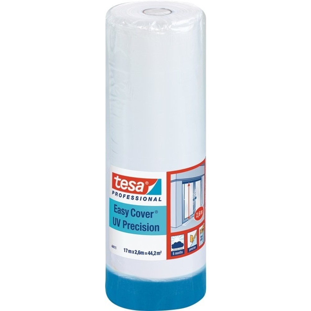 Illustration du produit: tesa® Ruban adhésif Easy Cover® 4411 UV Précision, longueur 17 m largeur 2600 mm, rouleau