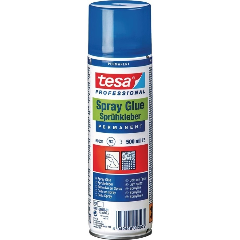 Produktabbildung: tesa® Sprühkleber permanent 60021 transp.500 ml Spraydose